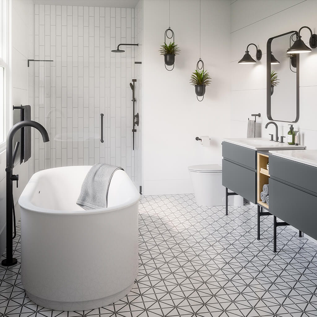 Contemporary bathroom design