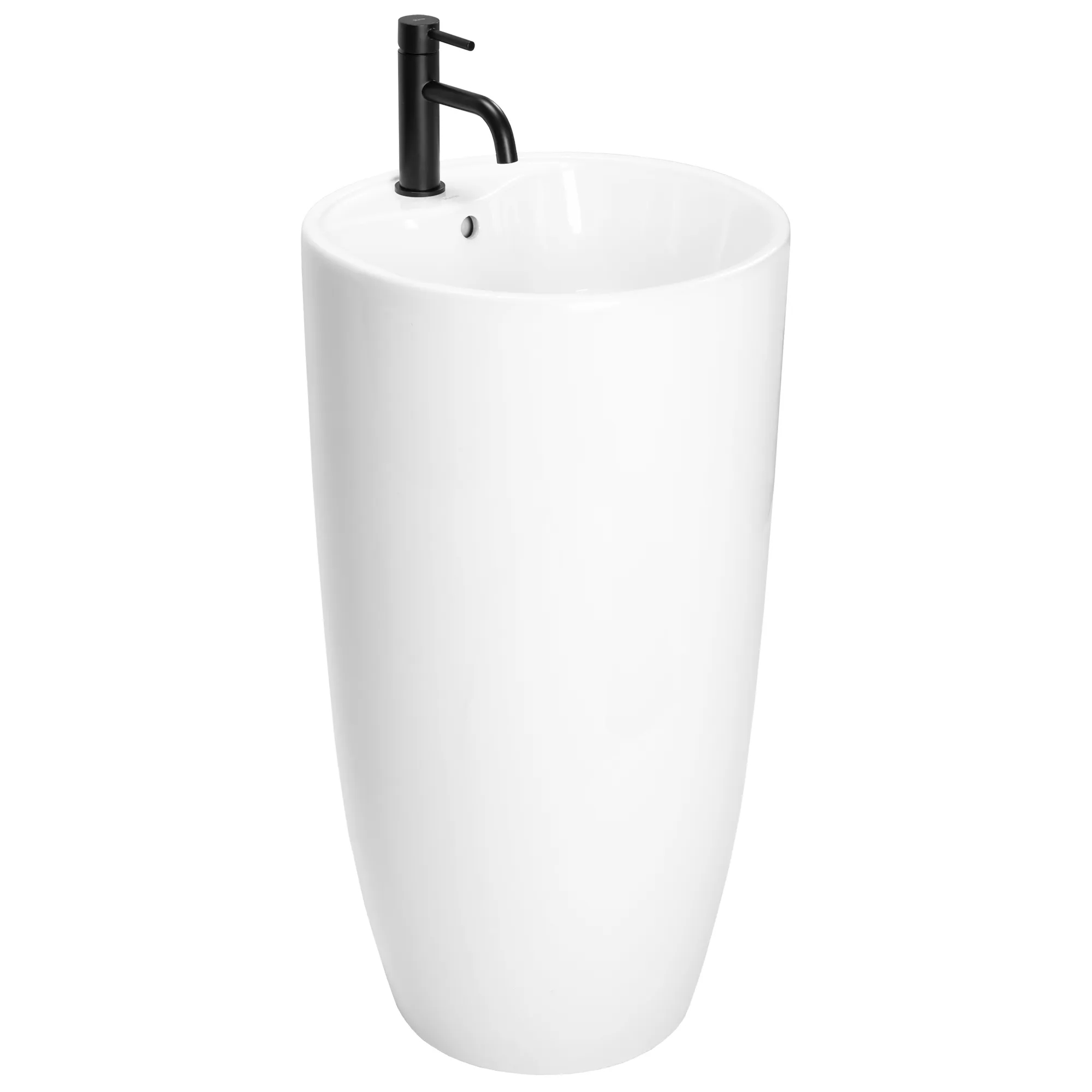 Freestanding ceramic basin