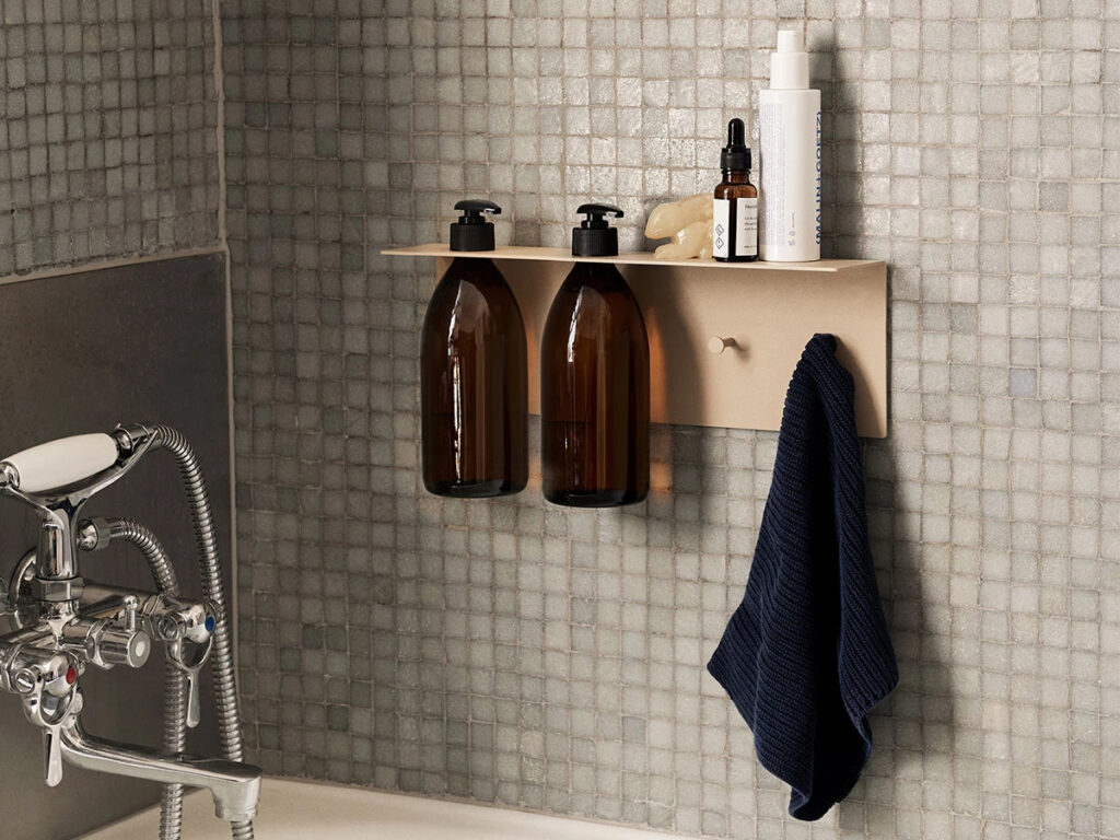 bathroom shelf