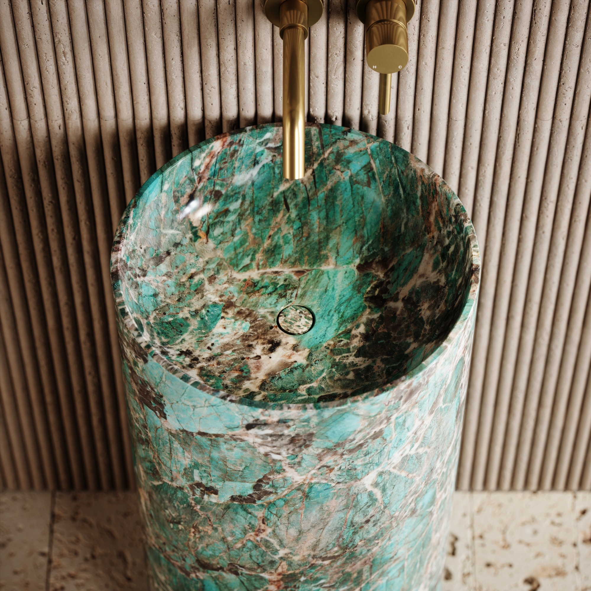 Tiffany marble freestanding basin 2