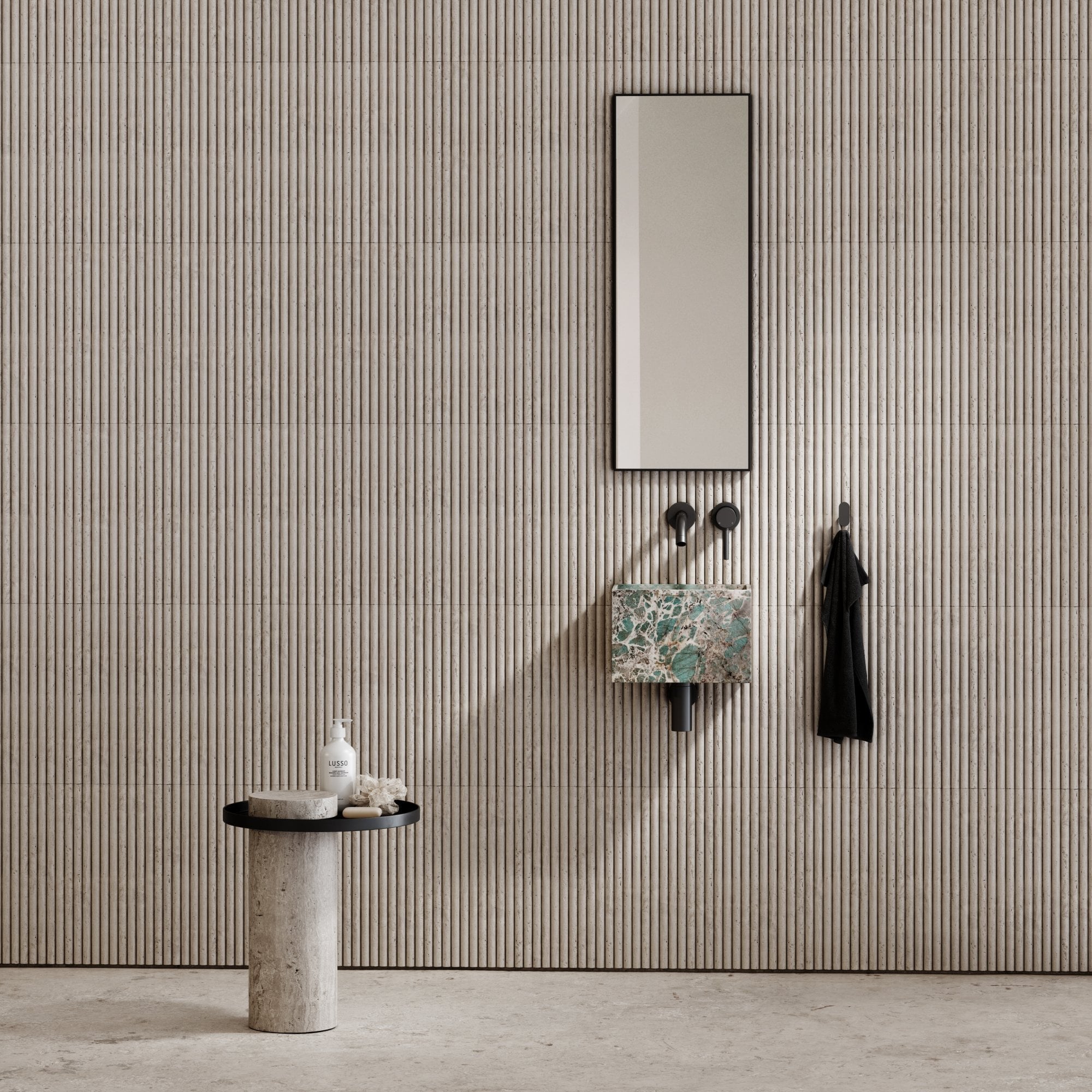 Tiffany marble wall hung basin 5