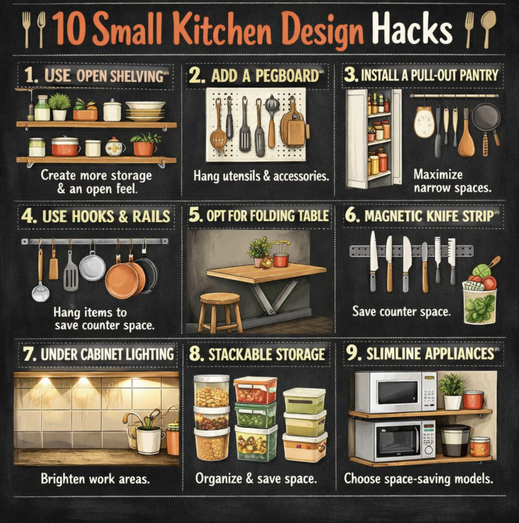 10 Small Kitchen Design Hacks You Need to Try!