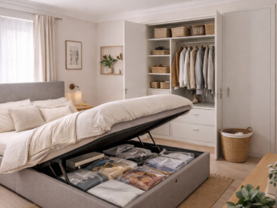 Organize a small bedroom in London with smart storage ideas, fitted wardrobes, ottoman beds, and styling tips that boost calm, space, and home value.